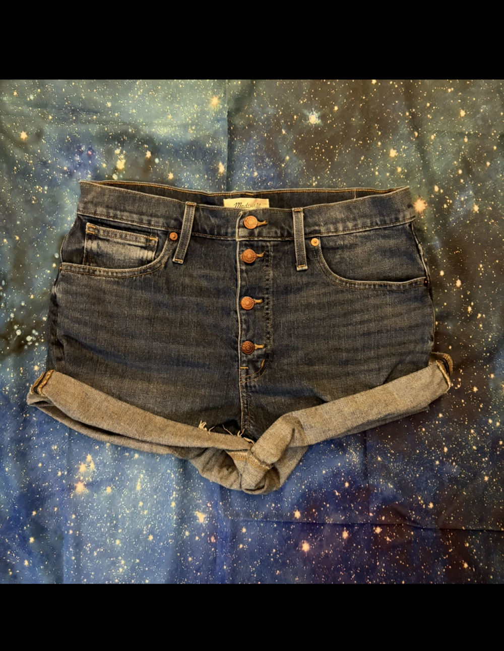 Madewell Button Fly High Rise Denim Shorts size 30